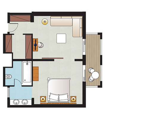 One-Bedroom Suite Floorplan One-Bedroom Suite Floorplan